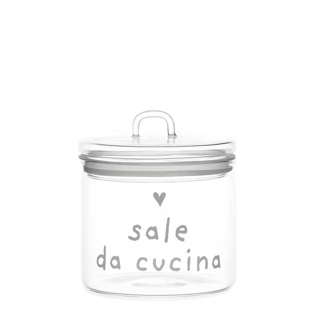 BARATTOLO IN VETRO DIAM 12 SALE DA CUCINA