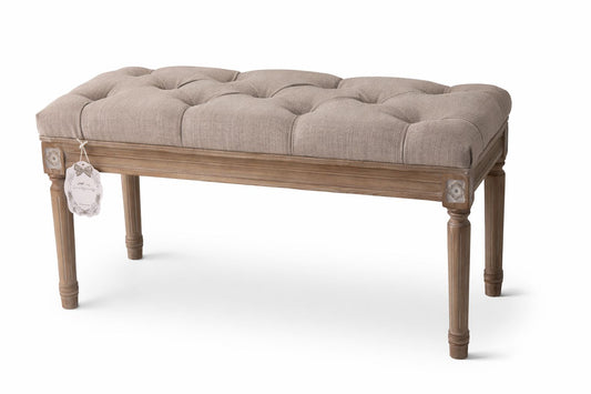Panca imbottita stile francese cm 82x40x40