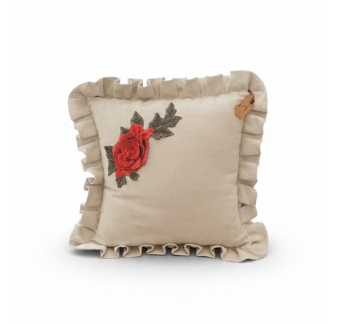 Cuscino Potter Fiore Rosso cm 45 x 45