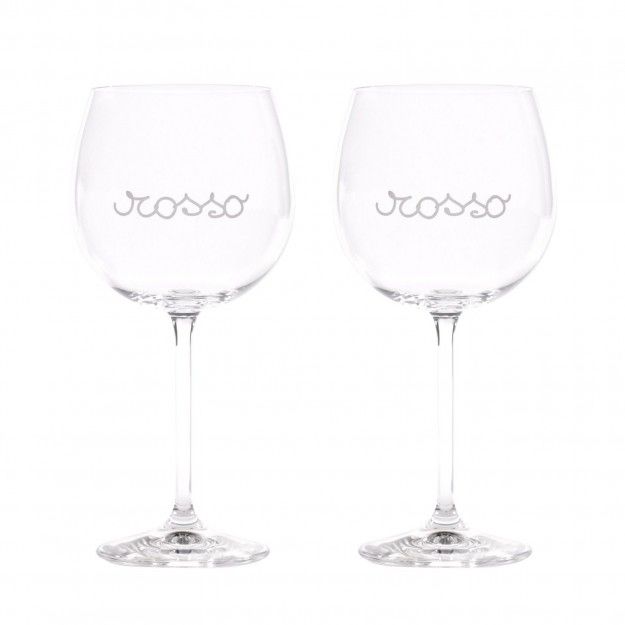 Set 2 calici ROSSO 77cl