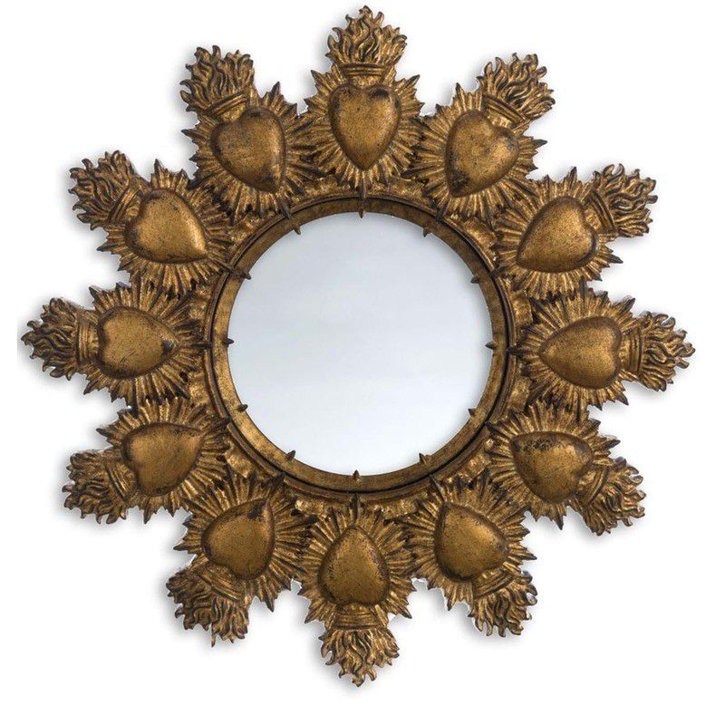 Specchio cuori sacri cm 26x26