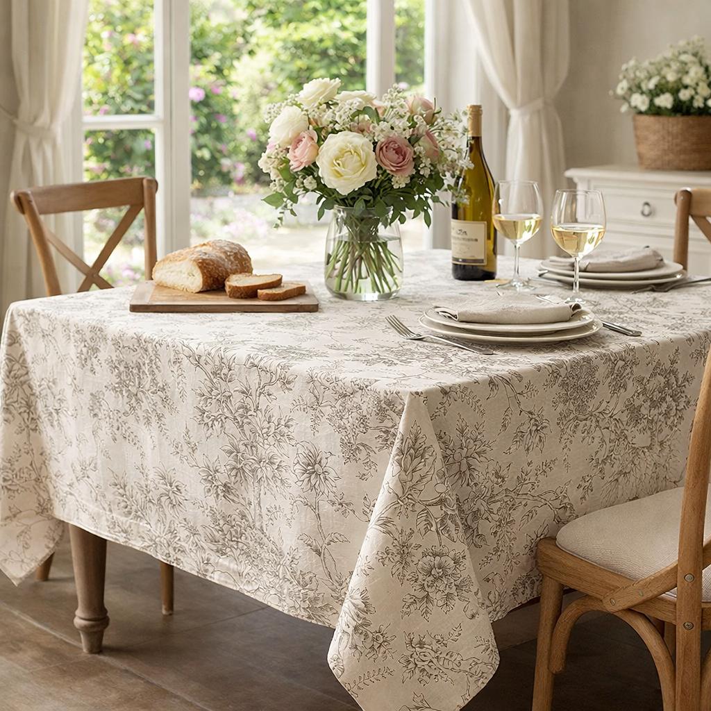 Tovaglia cerata “Toile de Jouy” cm 140x180
