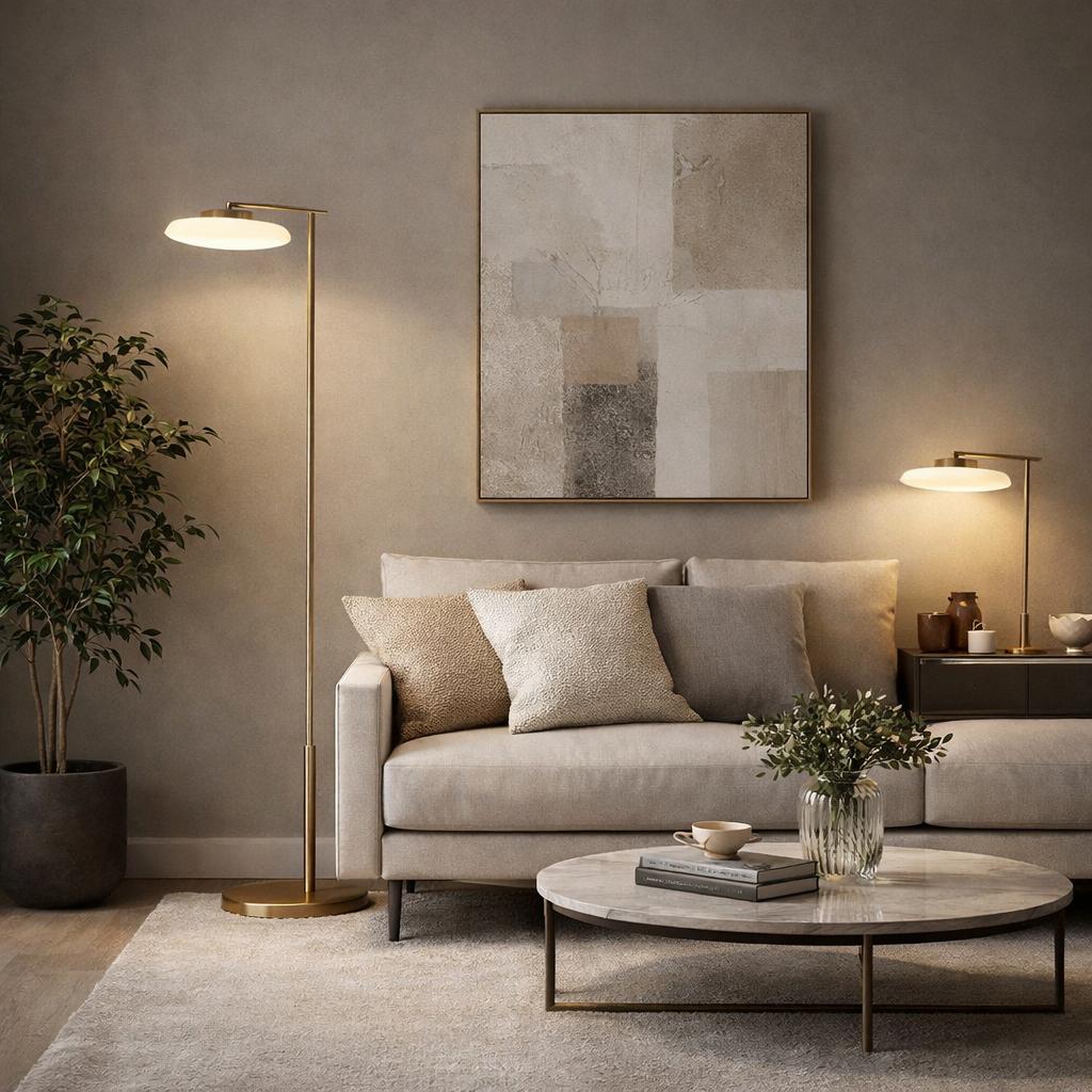 PIANTANA IN OTTONE BRUNITO VECCHIO CON VETRO BIANCO