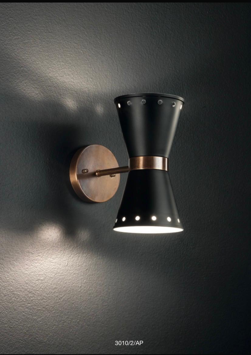 APPLIQUE IN OTTONE BAGNO ORO CON PARALUMI DI METALLO