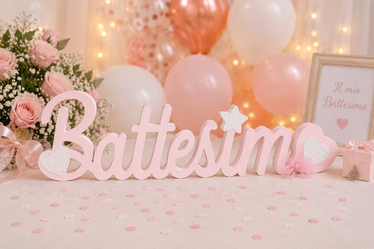 SCRITTA DECORATIVA "BATTESIMO"