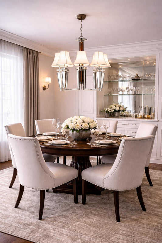 Lampadario elegante 2086/5 - H 75 - D 75 5X42W E14