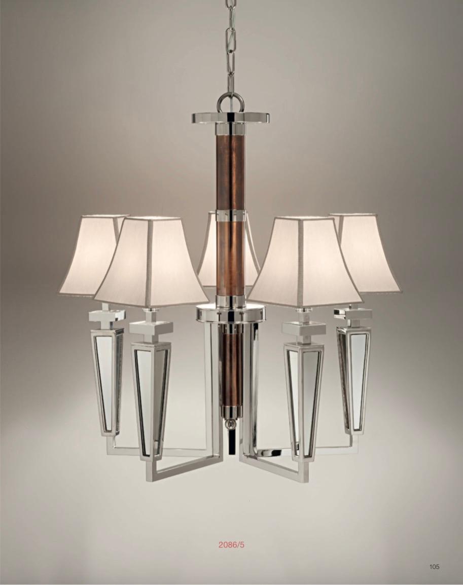 Lampadario elegante 2086/5 - H 75 - D 75 5X42W E14
