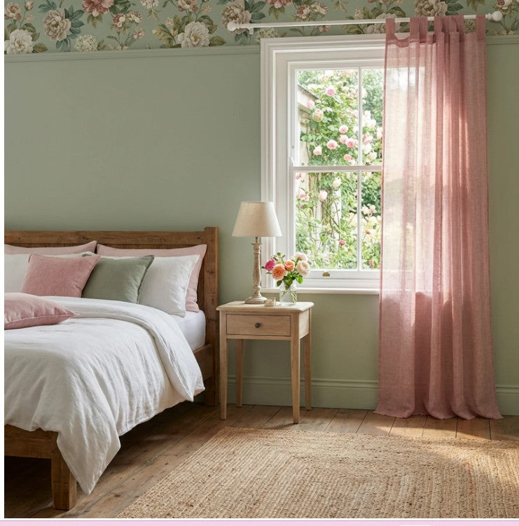Tenda "Alinari" rosa 145x290cm