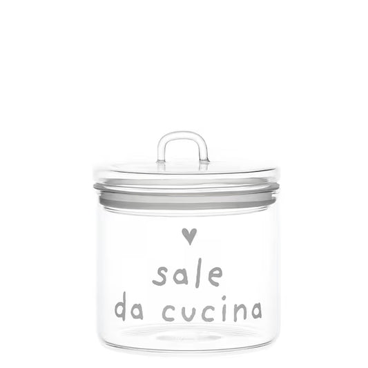 BARATTOLO IN VETRO DIAM 12 SALE DA CUCINA
