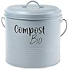 Pattumiera Compost Bio Acciaio Grigio cm.19x20