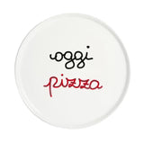 Piatto Pizza Oggi Pizza 31,5cm Bianco Ceramica