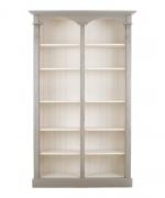 Libreria due colonne tortora e avorio - h.197 cm x P.39cm x L119cm