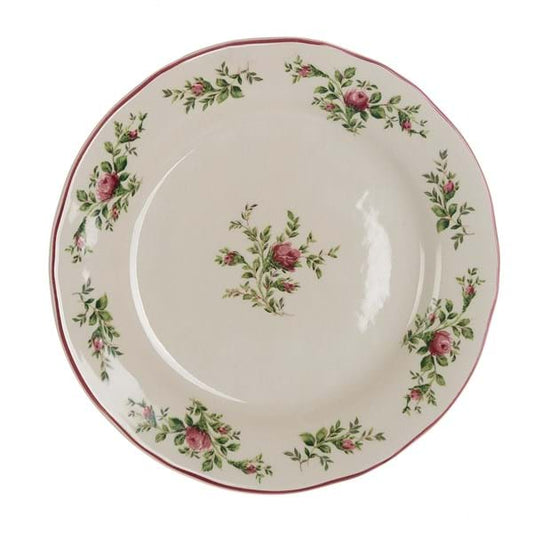 PIATTO FONDO LINEA MOSS ROSE