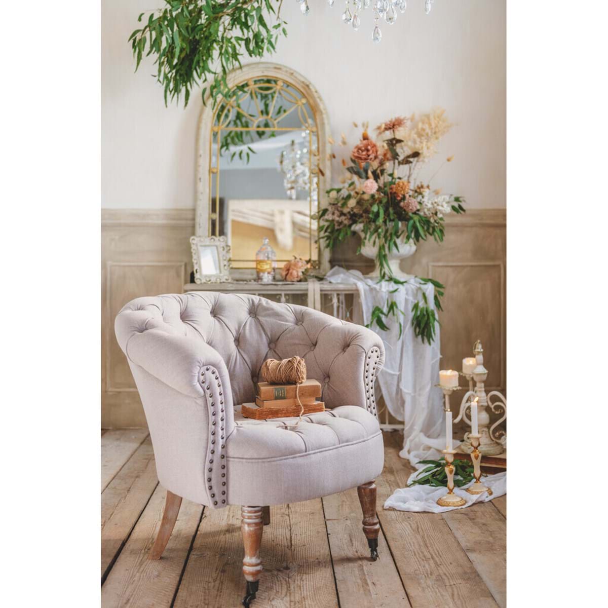 POLTRONA RUBBEN WOOD COLOR TORTORA