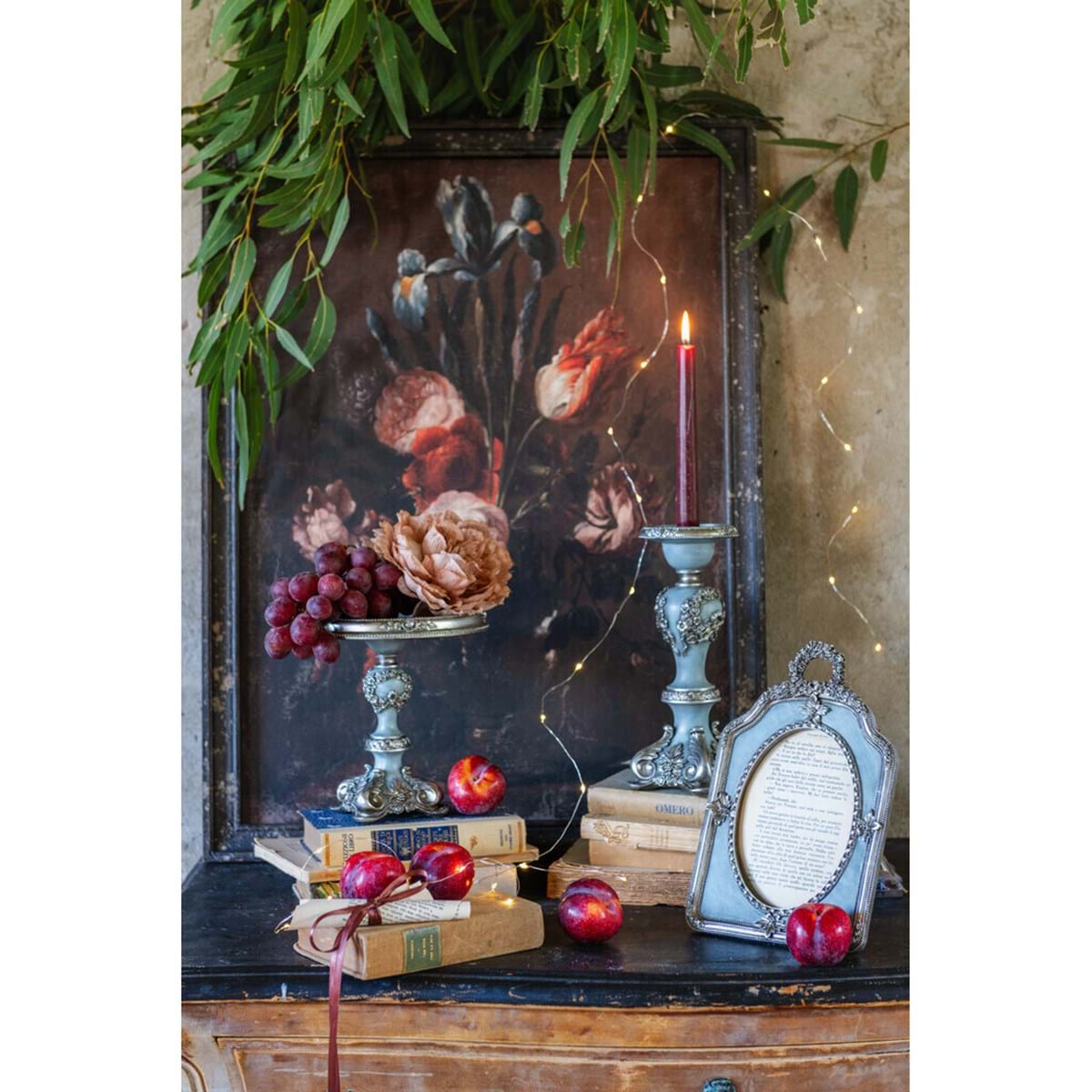 PORTA FOTO IN RESINA AZZURRO