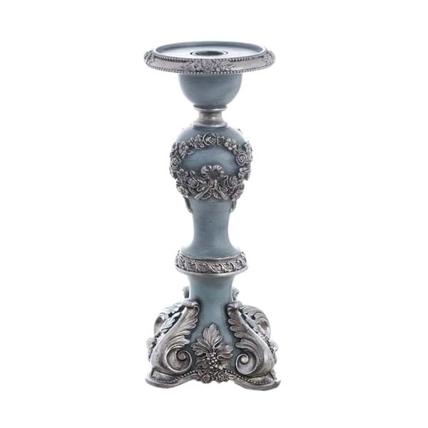 CANDELIERE IN RESINA AZZURRO