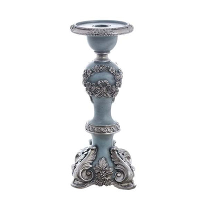 CANDELIERE IN RESINA AZZURRO