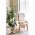 TRAPUNTA CON FRANGE AZZURRO O COLOR NATURALE 260GSM-cm 260x260