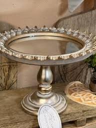 Alzatina con specchio H16 D23 oro