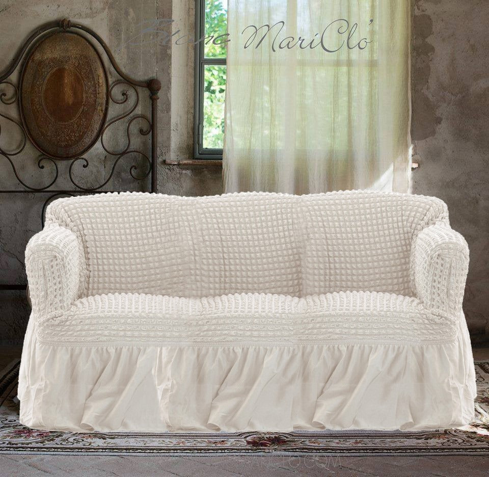 Copridivano 3 posti Stretch color Tortora o Avorio