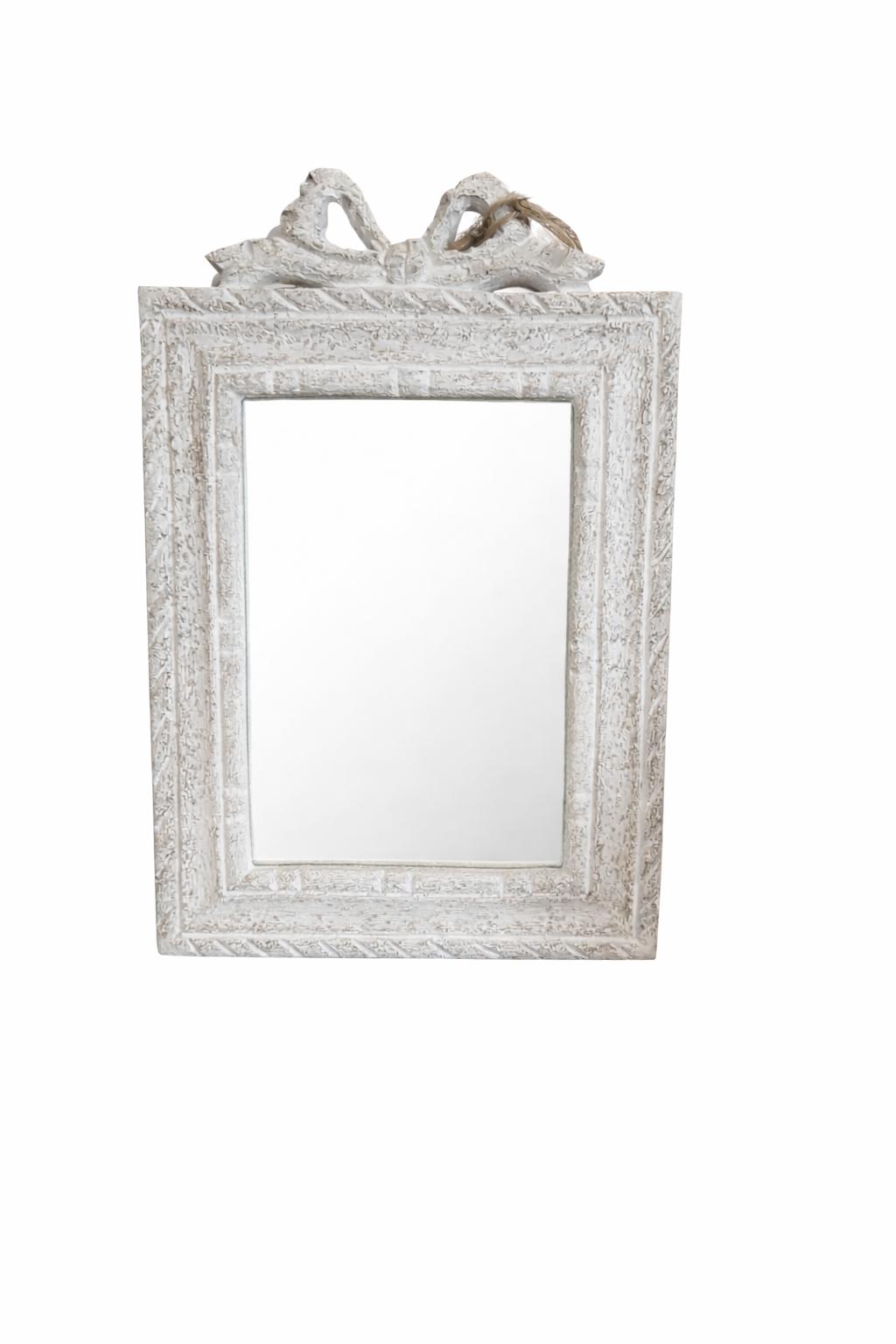 Specchio Rettangolare Fiocco – Stile Shabby Chic