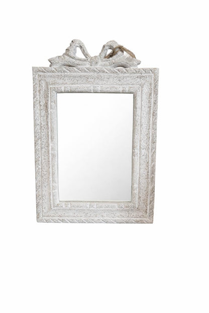 Specchio Rettangolare Fiocco – Stile Shabby Chic