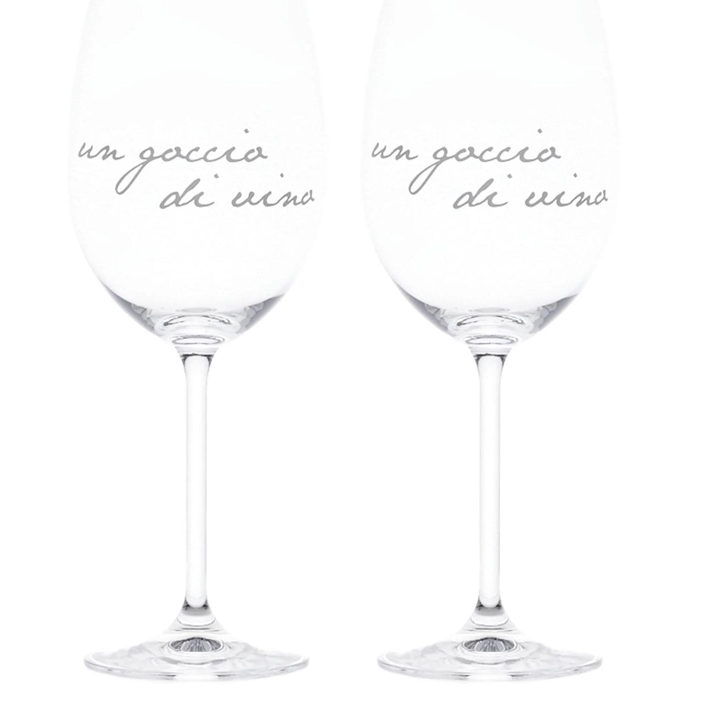 Set 2 calici  UN GOCCIO DI VINO  77 cl