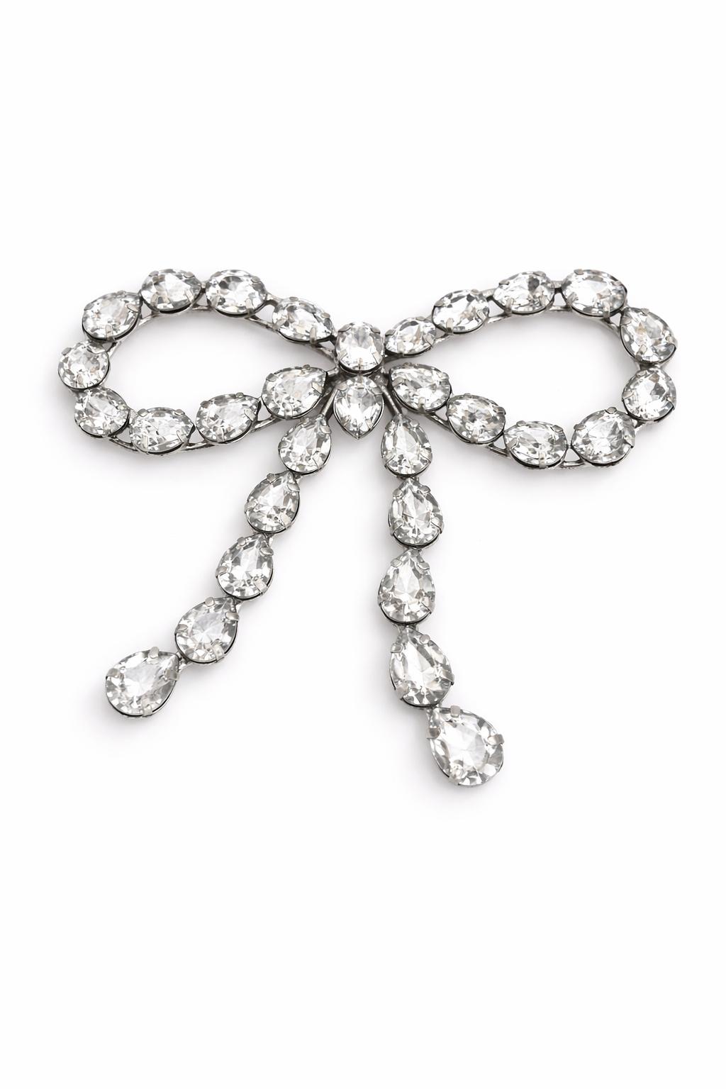 DECORAZIONE FIOCCO CON BRILLANTINI