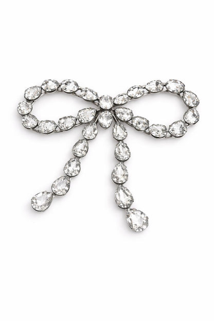 DECORAZIONE FIOCCO CON BRILLANTINI