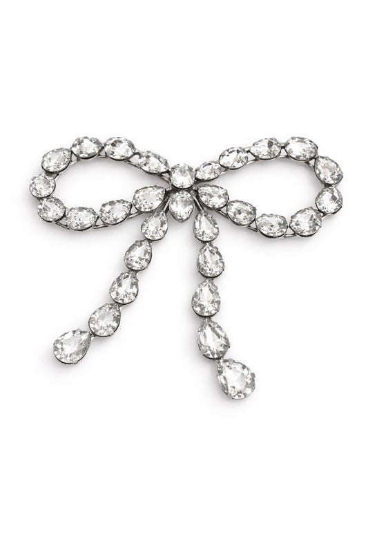 DECORAZIONE FIOCCO CON BRILLANTINI