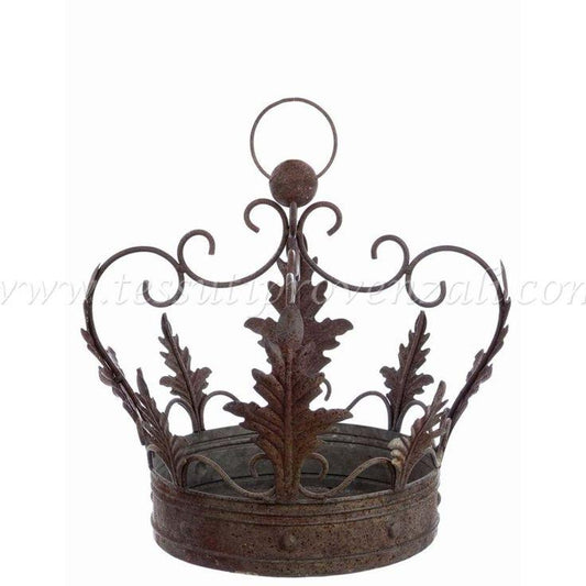 CORONA IN METALLO BROCANTE STYLE DIAM.38X47 CM