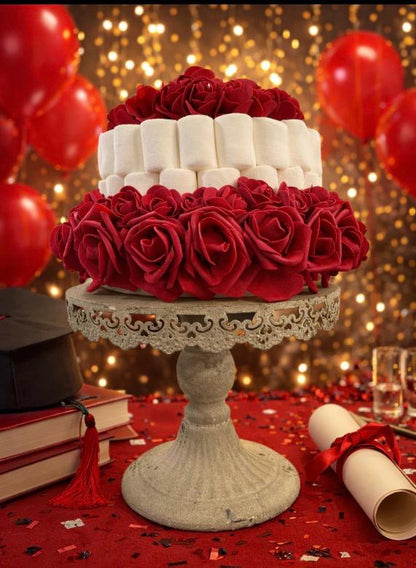 TORTA "Red Bloom" diam 21 cm x h.19cm