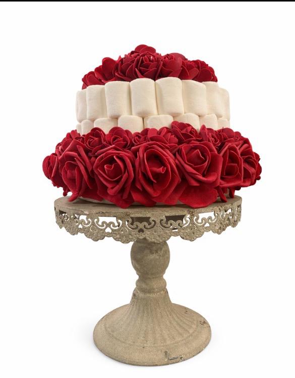 TORTA "Red Bloom" diam 21 cm x h.19cm