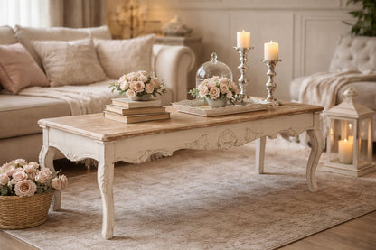 Tavolo da fumo stile provenzale 100X40X46cm