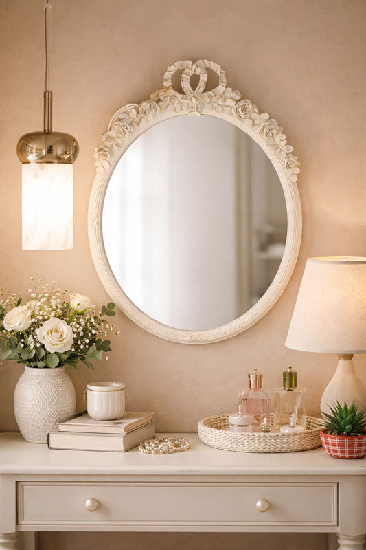 Specchio ovale decorativo – 48 x 32 cm