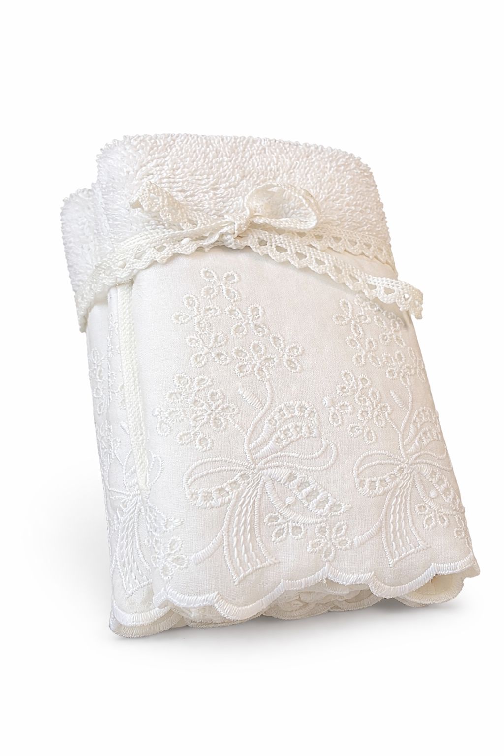 Set 4 lavette ricamate 30x30 cm