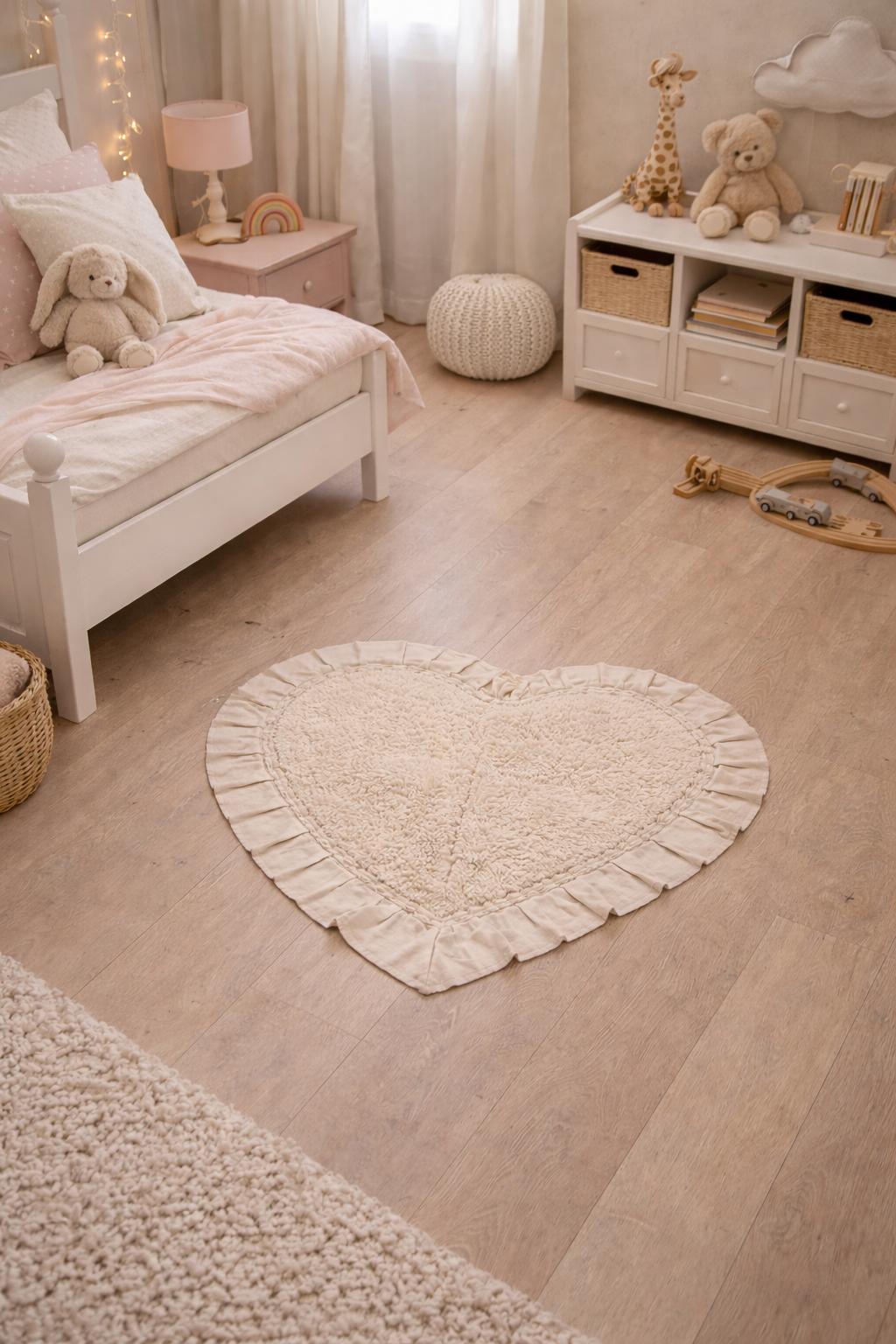 Tappeto Cuore con frills cm 50x65