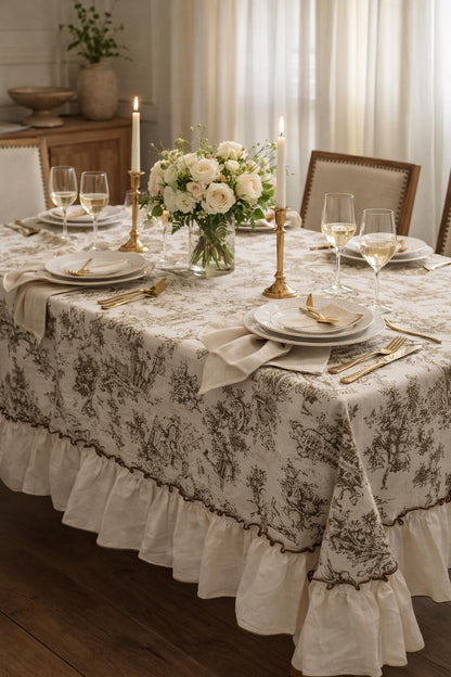Tovaglia “Toile Élégance” cm 140x180 + gale cm 10