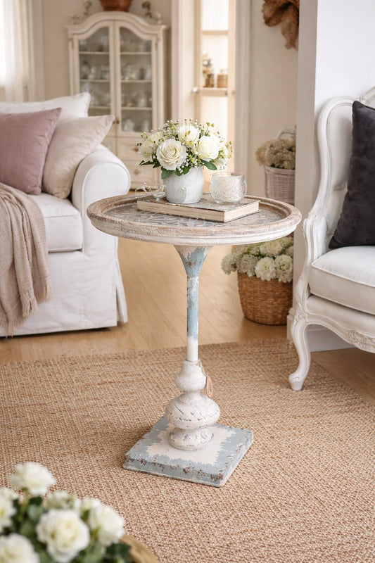 Tavolino Piedistallo Vintage – cm 80x52