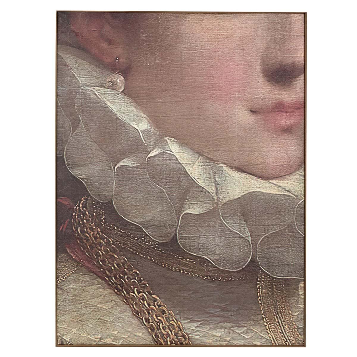 Quadro/Tableau encadré “Collerette” – cm 61x81x3 cm