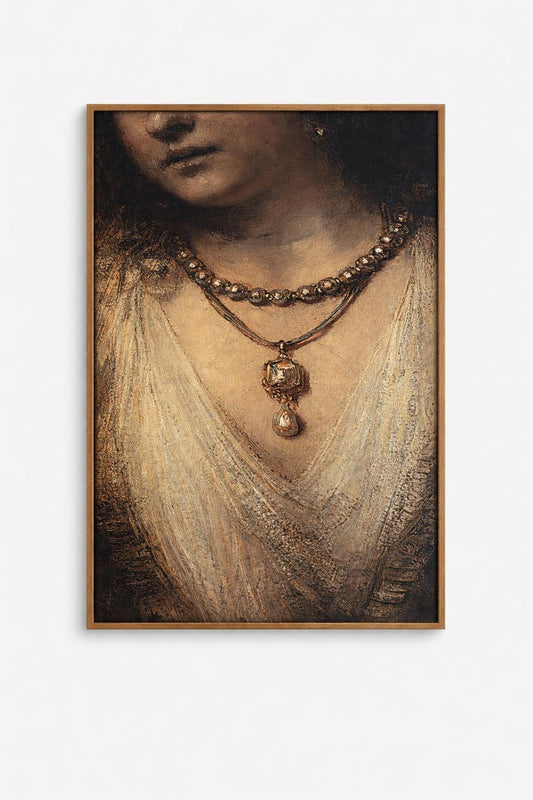 Quadro/Tableau encadré “Collerette” – cm 61x81x3 cm