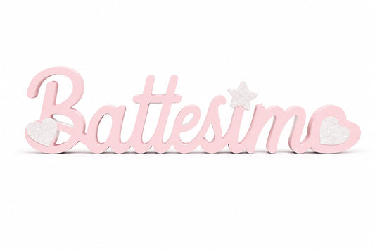 SCRITTA DECORATIVA "BATTESIMO"