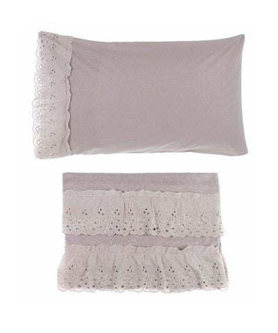 Completo letto 2 piazze (matrimoniale) color tortora