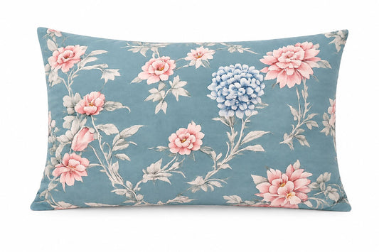 Set 2 Copriguanciali Floreali 59x80 cm in Microfibra