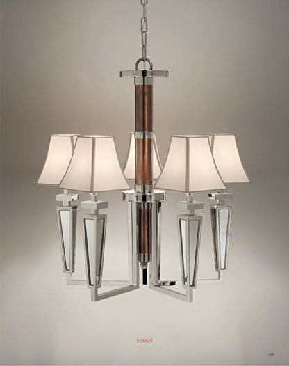 Lampadario elegante 2086/5 - H 75 - D 75 5X42W E14