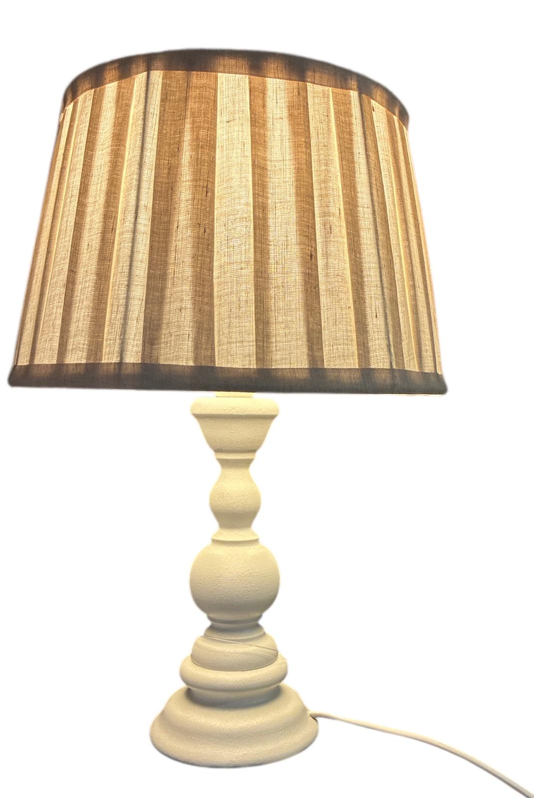 LUMETTO IN LEGNO BIANCO CON PARALUME