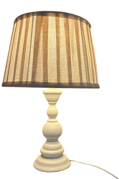 LUMETTO IN LEGNO BIANCO CON PARALUME