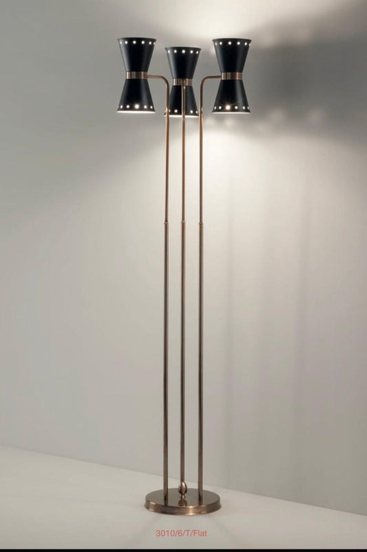 PIANTANA BAGNO ORO CON PARALUMI DI METALLO