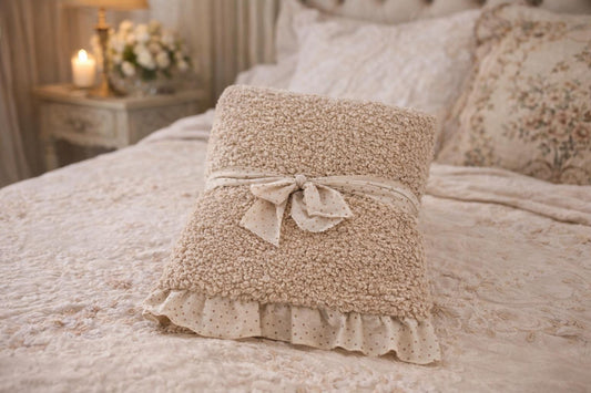 Plaid in teddy beige cm 140x170