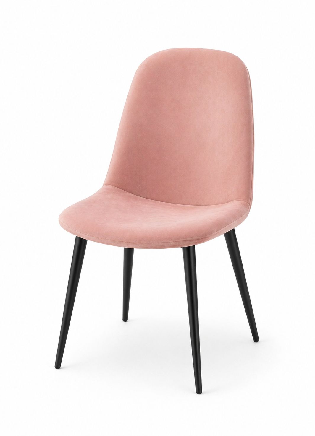 Sedia in velluto rosa – Eleganza contemporanea